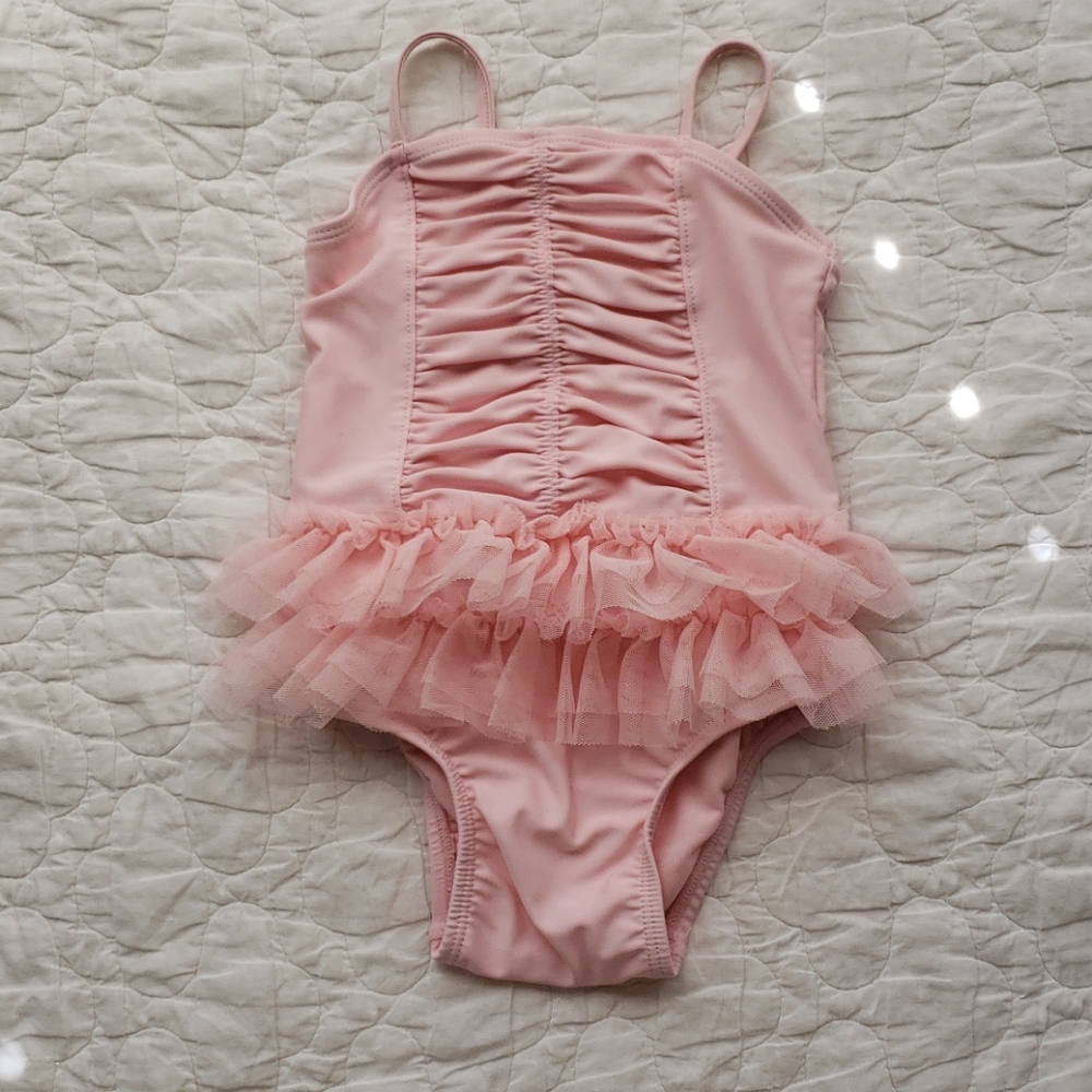 💜2 for $20💜 Pink Ballerina Baby Swimsuit (6-9M)